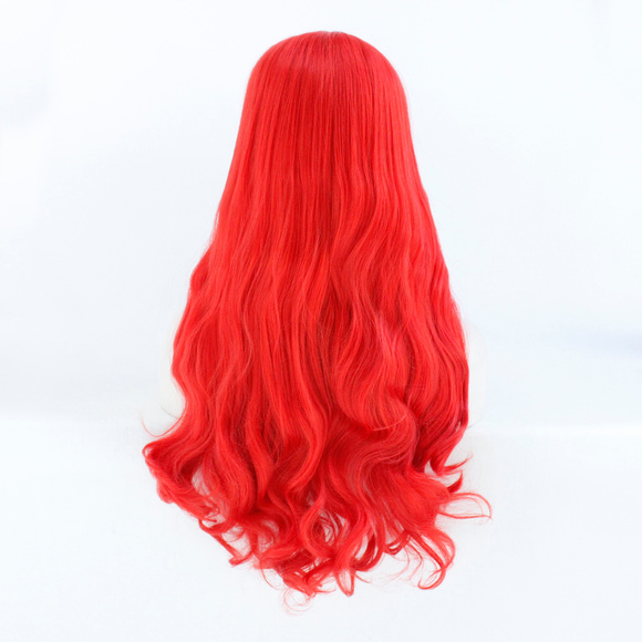 Highlights Red Color Lace Front Wigs Synthetic - Picture 2 of 5